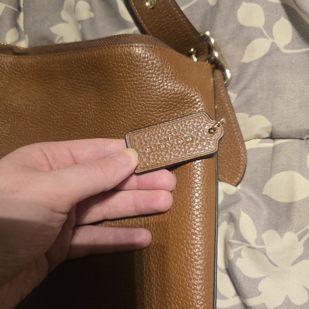 Coach Val Tan Leather Duffle Bag - Picture 4 of 5